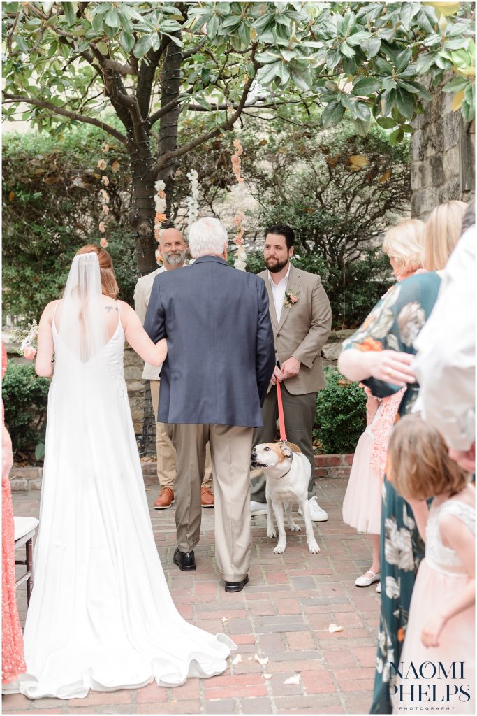 The groom seeing his bride for the first time at their Downtown Austin wedding.