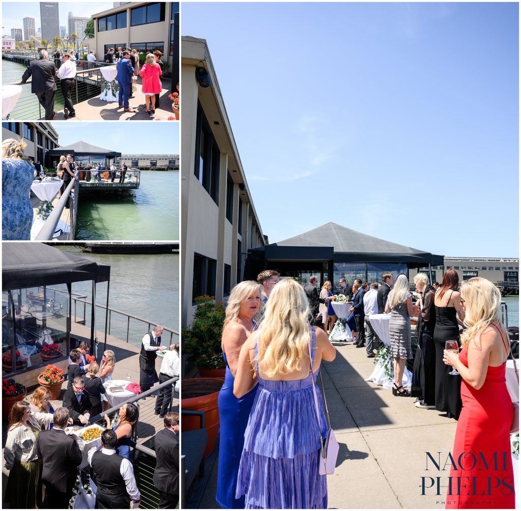 Cocktail hour at the Waterfront restaurant in San Francisco