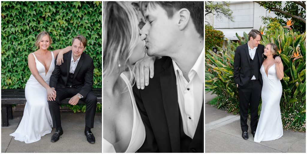 Bride and groom portraits at the Fairmont in San Francisco.