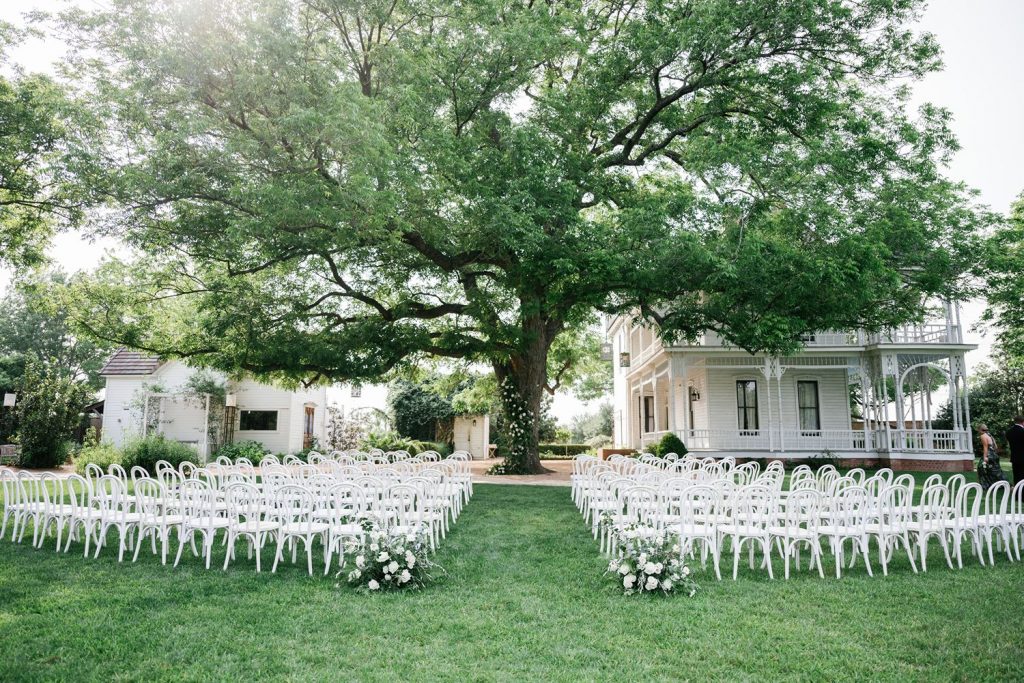 Barr Mansion wedding ceremony space in Austin, TX.